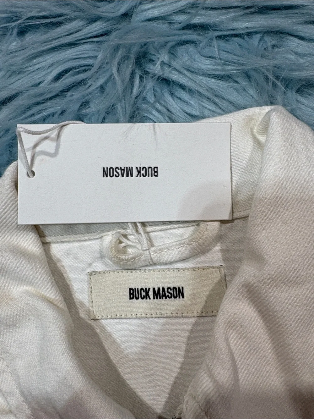 NWT Buck Mason Natural Twill Ridge Canvas Denim Cropped Trucker Jacket